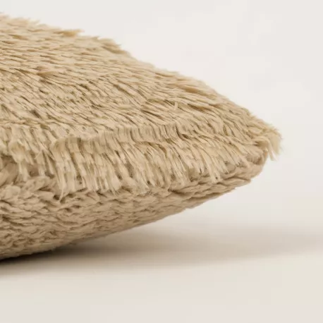 Almofada pelo sherpa lisa 45x45