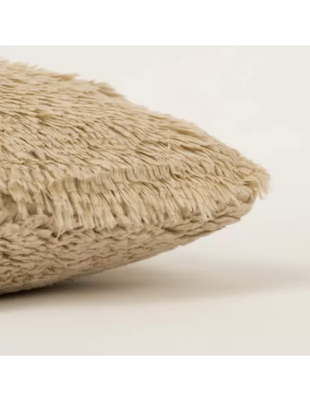 Almofada pelo sherpa lisa 45x45