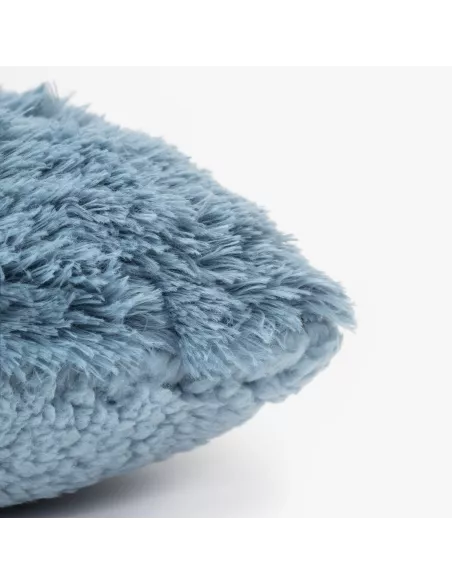 Almofada pelo sherpa lisa 45x45