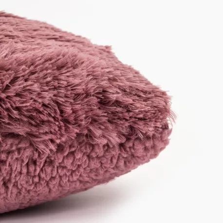 Almofada pelo sherpa lisa 45x45