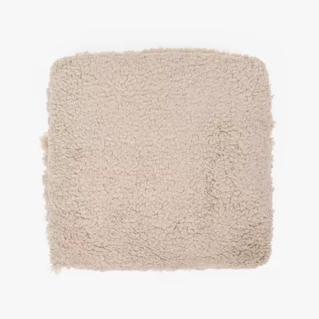 Almofada pelo sherpa lisa 45x45