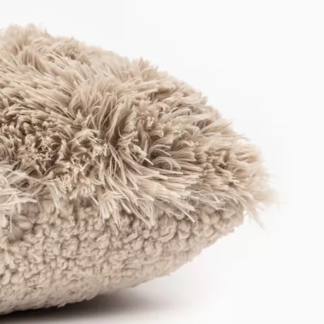 Almofada pelo sherpa lisa 45x45