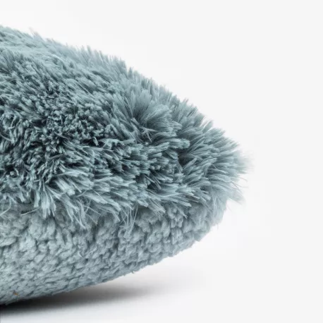 Almofada pelo sherpa lisa 45x45