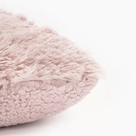 Almofada pelo sherpa lisa 45x45