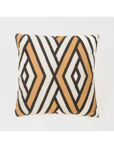 Almofada algodão Diamante bicolor lisa 45x45