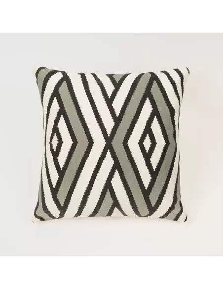 Almofada algodão Diamante bicolor lisa 45x45