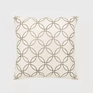 Almofada algodão Circulo lisa 45x45