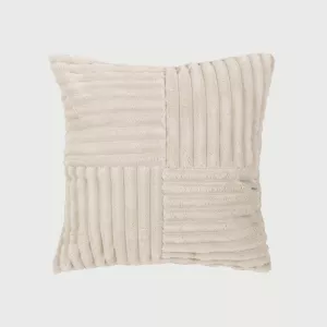Almofada Pana pelo cruzado lisa 45x45