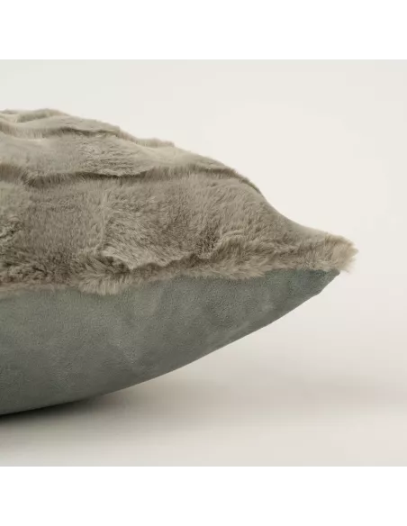 Almofada efeito pelo Ondas lisa 50x50 Almofada efeito pelo Ondas lisa 50x50