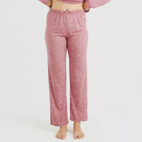 Pijama mulher soft Ambarina malva rosa