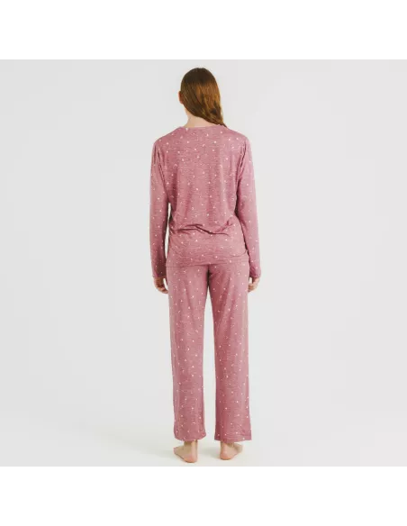 Pijama mulher soft Ambarina malva rosa Pijama mulher soft Ambarina malva rosa