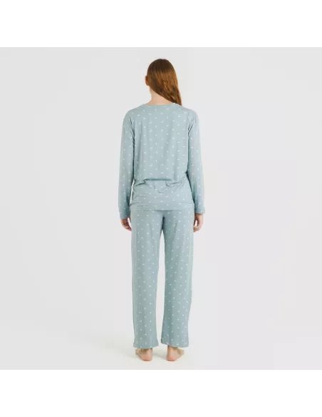 Pijama mulher soft Embera azul indigo Pijama mulher soft Embera azul indigo
