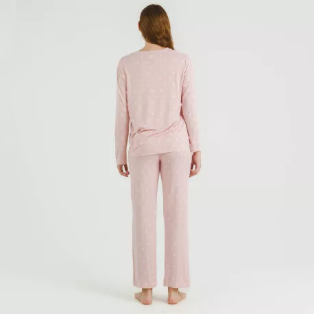 Pijama mulher soft Baby rosa palo
