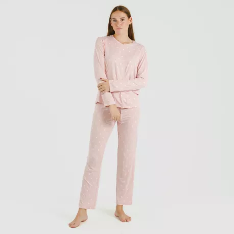 Pijama mulher soft Baby rosa palo