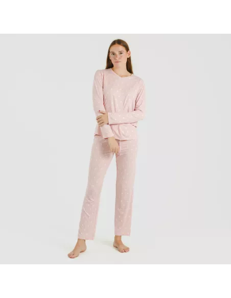 Pijama mulher soft Baby rosa palo