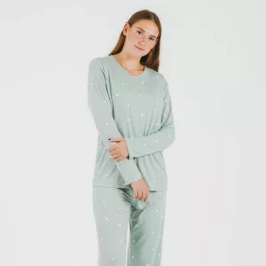 Pijama mulher soft Choer verde tiffany