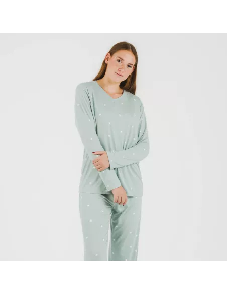 Pijama mulher soft Choer verde tiffany Pijama mulher soft Choer verde tiffany