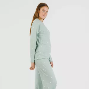 Pijama mulher soft Choer verde tiffany 2