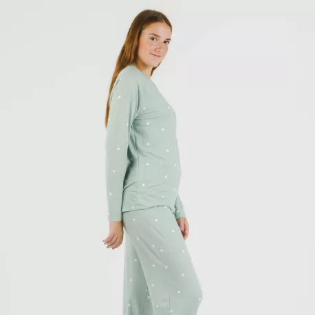 Pijama mulher soft Choer verde tiffany