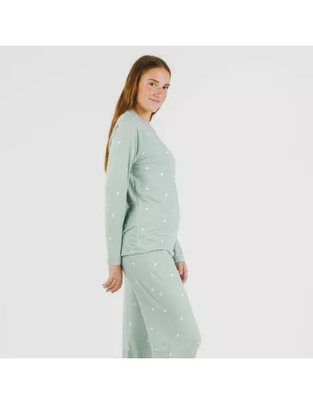Pijama mulher soft Choer verde tiffany Pijama mulher soft Choer verde tiffany