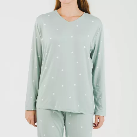 Pijama mulher soft Choer verde tiffany