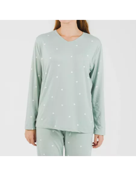 Pijama mulher soft Choer verde tiffany Pijama mulher soft Choer verde tiffany
