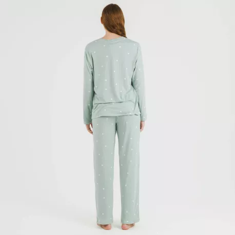 Pijama mulher soft Choer verde tiffany