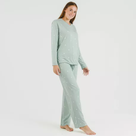 Pijama mulher soft Choer verde tiffany
