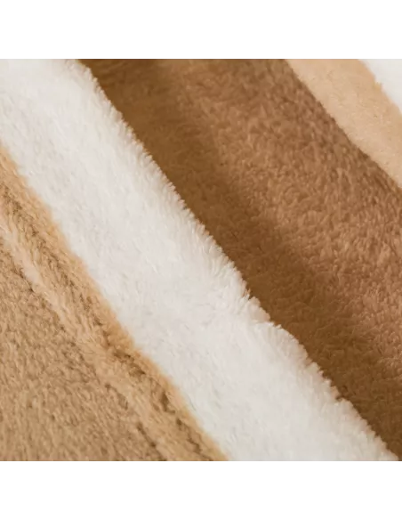 Jogo de lençóis veludo Raya Vinia arena