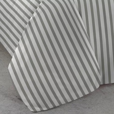 Capa de edredão algodão percal Raya Aviles verde caça