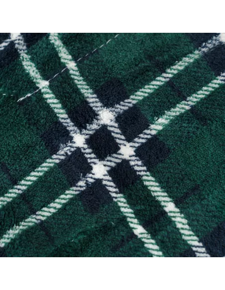 Manta sherpa Cuadro Ruz azul marinho Manta sherpa Cuadro Ruz azul marinho