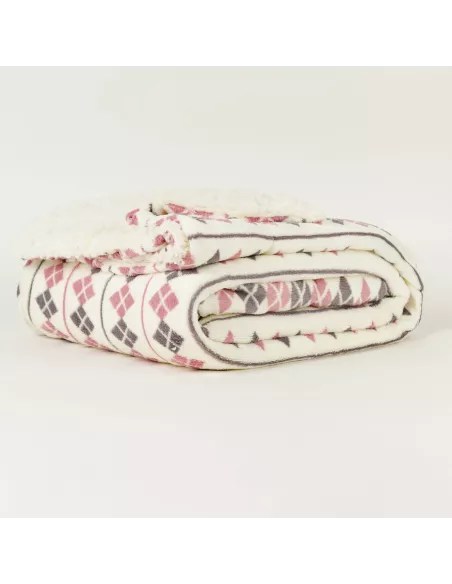 Manta sherpa Casimira malva