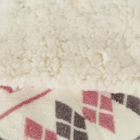 Manta sherpa Casimira malva