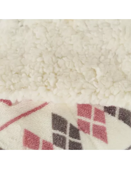 Manta sherpa Casimira malva