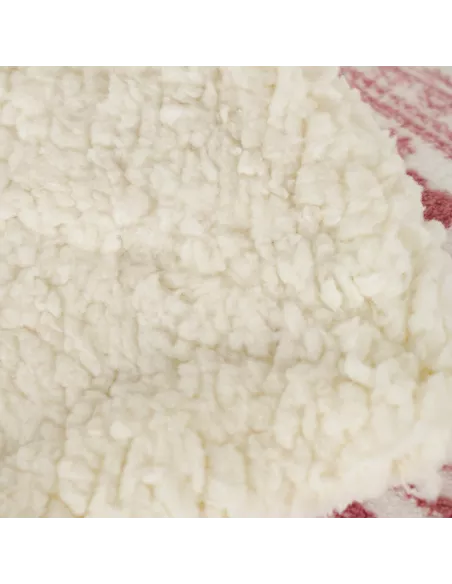 Manta sherpa Candy malva rosa