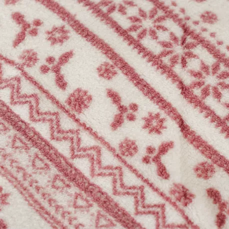 Manta sherpa Candy malva rosa