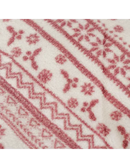 Manta sherpa Candy malva rosa