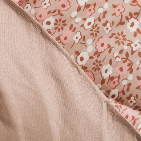 Edredão estampado Dorotea rosa