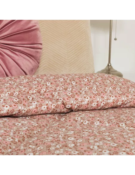 Edredão estampado Dorotea rosa Edredão estampado Dorotea rosa