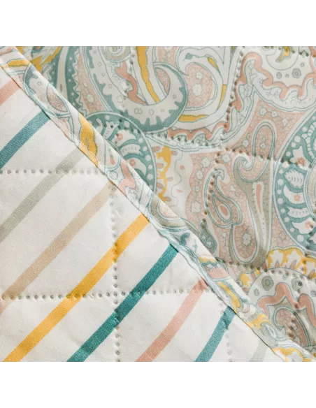 Colcha bouti Cachemir verde