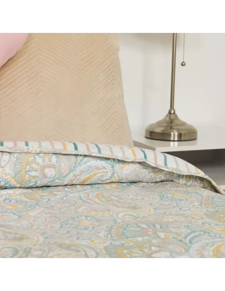 Colcha bouti Cachemir verde