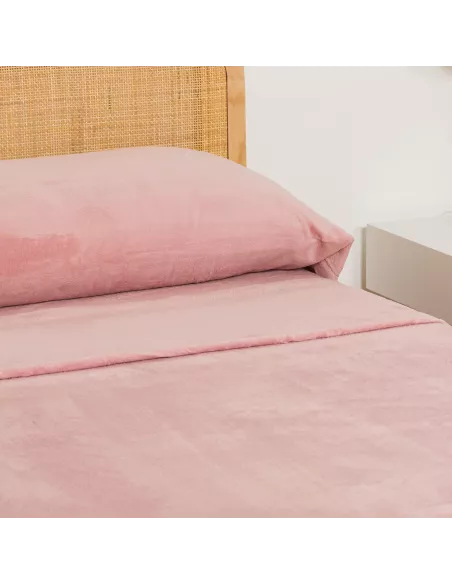 Jogo de lençóis veludo liso