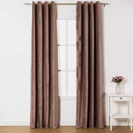 Cortina veludo algodão