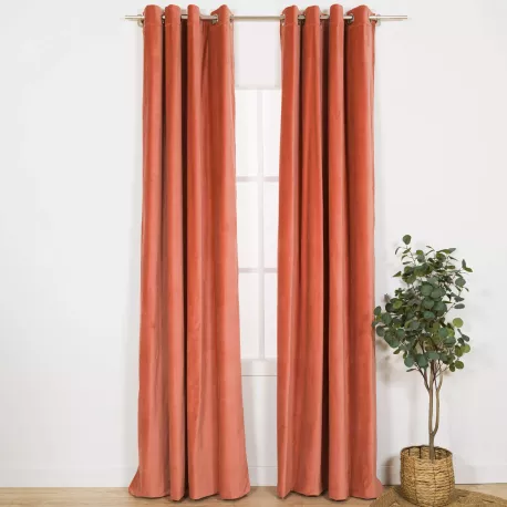 Cortina veludo algodão