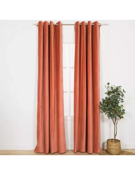 Cortina veludo algodão