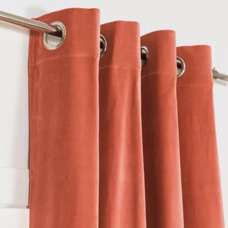 Cortina veludo algodão