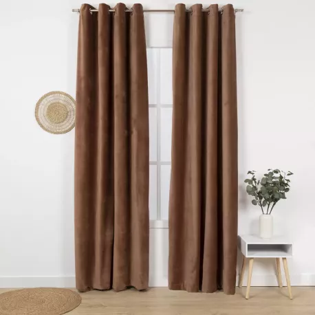 Cortina veludo algodão