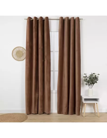 Cortina veludo algodão