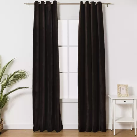 Cortina veludo algodão