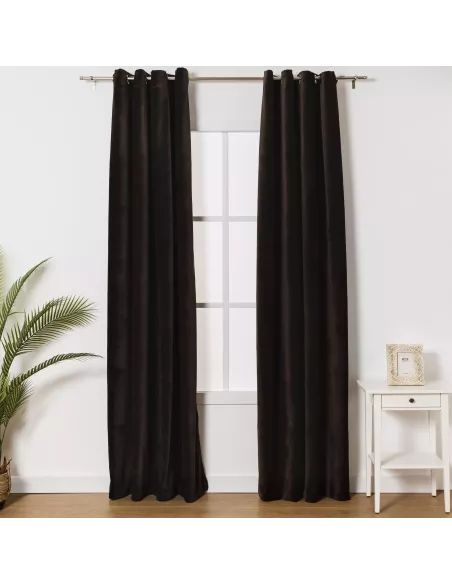 Cortina veludo algodão